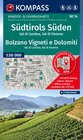 Buchcover KOMPASS Wanderkarte 74 Südtirols Süden / Bolzano Vigneti e Dolomiti, Val di Cembra, Val di Fiemme 1:50.000