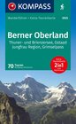 Buchcover KOMPASS Wanderführer Berner Oberland, 70 Touren mit Extra-Tourenkarte