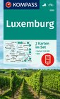 Buchcover KOMPASS Wanderkarten-Set 2202 Luxemburg (2 Karten) 1:50.000