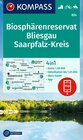 Buchcover KOMPASS Wanderkarte 824 Biosphärenreservat Bliesgau & Saarpfalz-Kreis 1:25.000