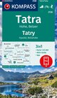 Buchcover KOMPASS Wanderkarte 2130 Tatra Hohe, Belaer / Tatry, Vysoké, Belianske 1:25.000