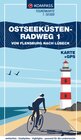 Buchcover KOMPASS Fahrrad-Tourenkarte Ostseeküstenradweg 1, von Flensburg nach Lübeck 1:50.000