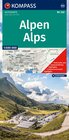 Buchcover KOMPASS Autokarte KOMPASS Autokarte und Panoramakarte Alpen 1:500.000