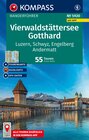 Buchcover KOMPASS Wanderführer Vierwaldstättersee, Gotthard, 55 Touren mit Extra-Tourenkarte
