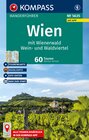 Buchcover KOMPASS Wanderführer Wien mit Wienerwald, Wein- und Waldviertel, 60 Touren mit Extra-Tourenkarte