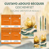 Buchcover Gustavo Adolfo Bécquer Geschenkset - 4 Bücher (mit Audio-Online) + Eleganz der Natur Schreibset Premium