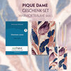 Buchcover Pique Dame Geschenkset (Buch mit Audio-Online) + Marmorträume Schreibset Basics