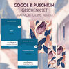 Buchcover Gogol & Puschkin Geschenkset - 2 Bücher (mit Audio-Online) + Marmorträume Schreibset Premium
