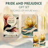 Buchcover Pride and Prejudice (with audio-online) Readable Classics Geschenkset + Eleganz der Natur Schreibset Basics