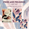 Buchcover Pride and Prejudice (with audio-online) Readable Classics Geschenkset + Marmorträume Schreibset Premium