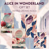Buchcover Alice in Wonderland Books-Set (with audio-online) Readable Classics Geschenkset + Marmorträume Schreibset Premium