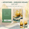 Buchcover The Adventures of Sherlock Holmes (with audio-online) Readable Classics Geschenkset + Eleganz der Natur Schreibset Basic