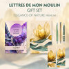 Buchcover Lettres de mon Moulin (with audio-online) Readable Classics Geschenkset + Eleganz der Natur Schreibset Premium
