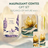 Buchcover Contes du jour et de la nuit (with audio-online) Readable Classics Geschenkset + Eleganz der Natur Schreibset Basics