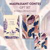 Buchcover Contes du jour et de la nuit (with audio-online) Readable Classics Geschenkset + Marmorträume Schreibset Basics