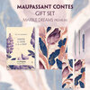 Buchcover Contes du jour et de la nuit (with audio-online) Readable Classics Geschenkset + Marmorträume Schreibset Premium