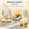 Buchcover Contes (with audio-online) Readable Classics Geschenkset + Eleganz der Natur Schreibset Premium
