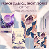 Buchcover French Classical Short Stories (with audio-online) Readable Classics Geschenkset + Marmorträume Schreibset Premium