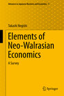 Buchcover Elements of Neo-Walrasian Economics