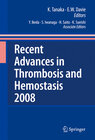 Buchcover Recent Advances in Thrombosis and Hemostasis