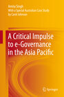 Buchcover A Critical Impulse to e-Governance in the Asia Pacific