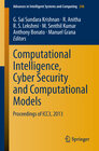 Buchcover Computational Intelligence, Cyber Security and Computational Models