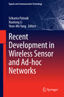 Buchcover Recent Development in Wireless Sensor and Ad-hoc Networks