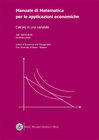 Buchcover Manuale di Matematica per le applicazioni economiche