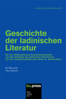 Buchcover Geschichte der ladinischen Literatur