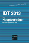 Buchcover IDT 2013/1 Hauptvorträge