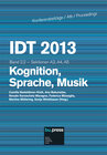 Buchcover IDT 2013 Band 2.2 - Kognition, Sprache, Musik