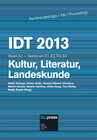 Buchcover IDT 2013 Band 3.1 - Kultur, Literatur, Landeskunde