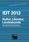 Buchcover IDT 2013 Band 3.2 - Kultur, Literatur, Landeskunde