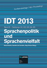 Buchcover IDT 2013/8 Sprachenpolitik und Sprachenvielfalt