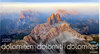 Buchcover Luftbildkalender Dolomiten 2020