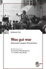 Buchcover Was gut war