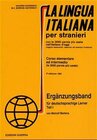 Buchcover La lingua italiana per stranieri