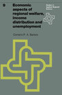 Buchcover Economic aspects of regional welfare
