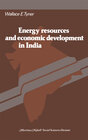 Buchcover Energy resources and economic development in India