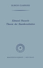 Buchcover Edmund Husserls Theorie der Raumkonstitution