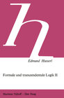 Buchcover Formale und Transzendentale Logik II
