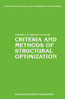 Buchcover Criteria and Methods of Structural Optimization