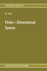 Buchcover Finite-Dimensional Spaces