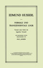 Buchcover Formale und Transzendentale Logik