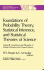 Buchcover Foundations of Probability Theory, Statistical Inference, and Statistical Theories of Science