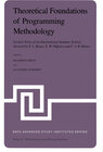 Buchcover Theoretical Foundations of Programming Methodology