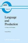 Buchcover Language and Production