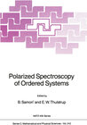 Buchcover Polarized Spectroscopy of Ordered Systems