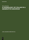 Buchcover A Phonology of Italian in a Generative Grammar