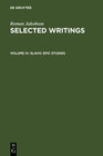 Buchcover Roman Jakobson: Selected Writings / Slavic Epic Studies